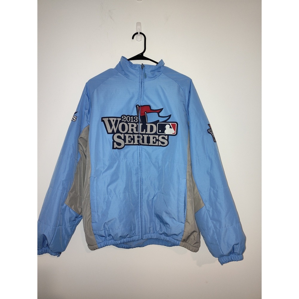 Majestic 2013 World Series Boston Red Sox Champions Jacket Mens Medium Blue MLB